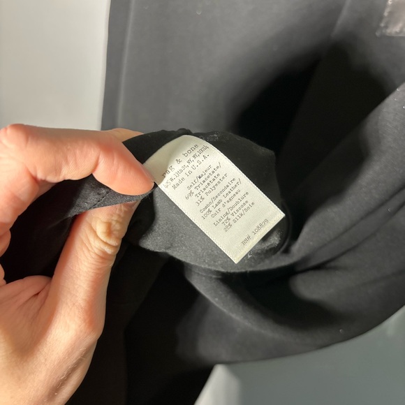 Rag & Bone Silk Lined Leather Pocket Shift Dress Size XXS - Picture 6 of 6